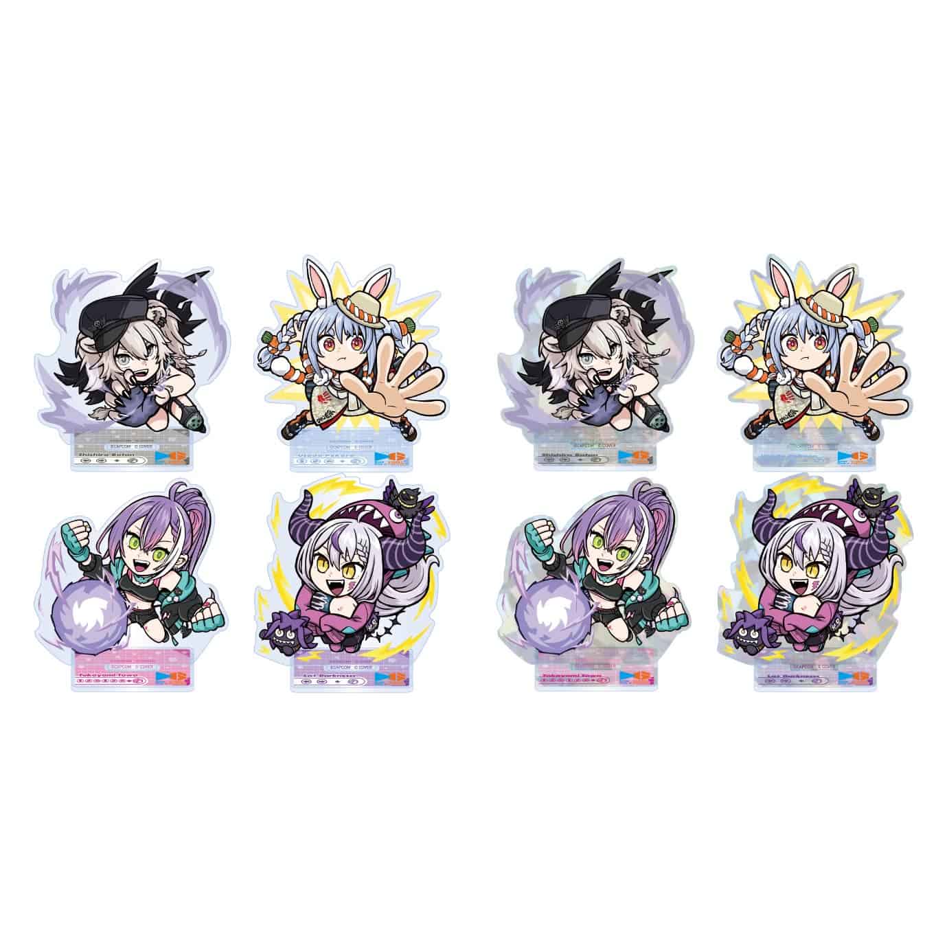 カプコンカフェ ストリートファイター6×ホロライブ第1弾 トレーディングアクリルスタンド ｶﾌﾟｺﾝｶﾌｪ ｽﾄﾘｰﾄﾌｧｲﾀｰ6×ﾎﾛﾗｲﾌﾞ第1弾 ﾄﾚｰﾃﾞｨﾝｸﾞｱｸﾘﾙｽﾀﾝﾄﾞ 2000016662924
