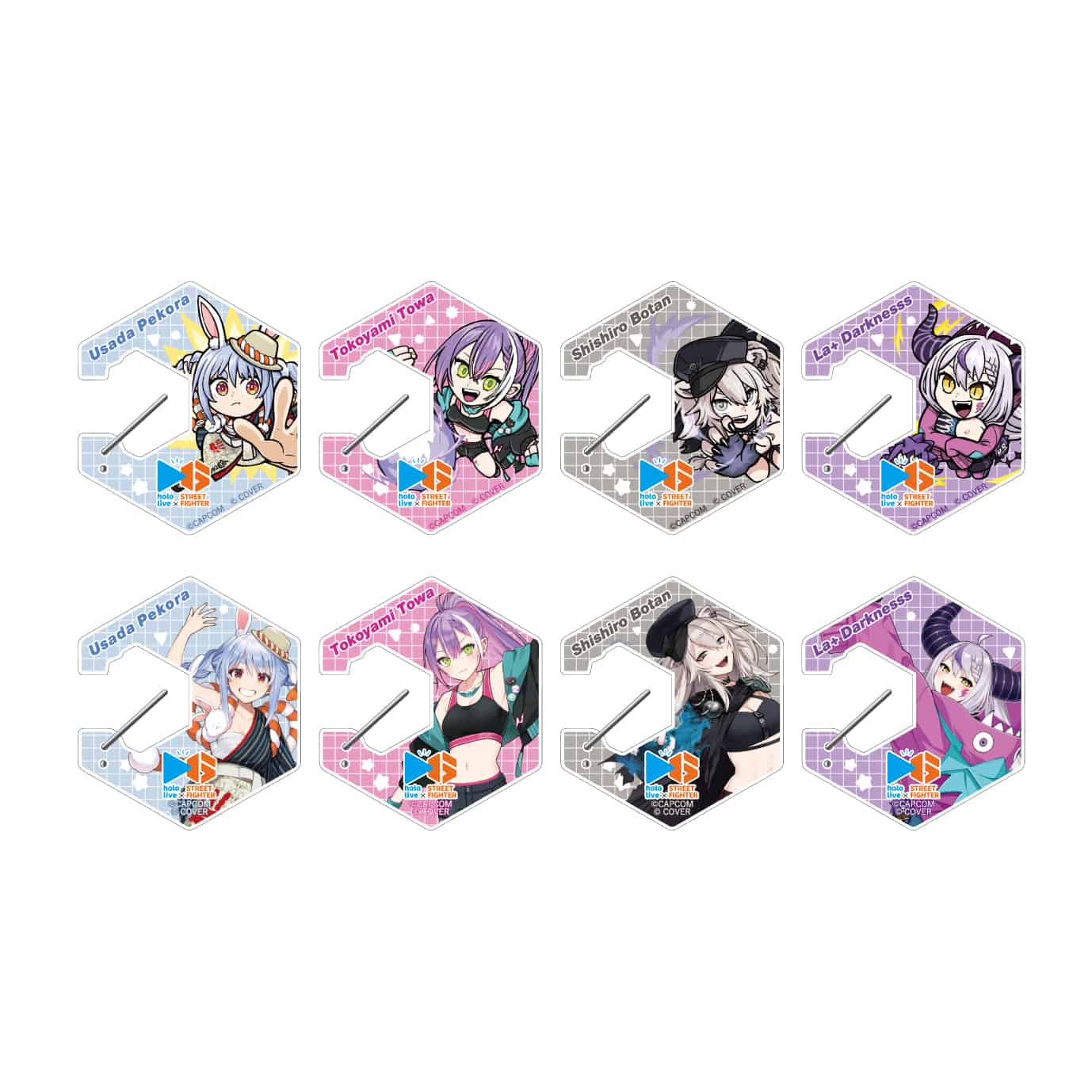 カプコンカフェ ストリートファイター6×ホロライブ第1弾 トレーディングアクリルカラビナ ｶﾌﾟｺﾝｶﾌｪ ｽﾄﾘｰﾄﾌｧｲﾀ6×ﾎﾛﾗｲﾌﾞ第1弾 ﾄﾚｰﾃﾞｨﾝｸﾞｱｸﾘﾙｶﾗﾋﾞﾅ 2000016662948