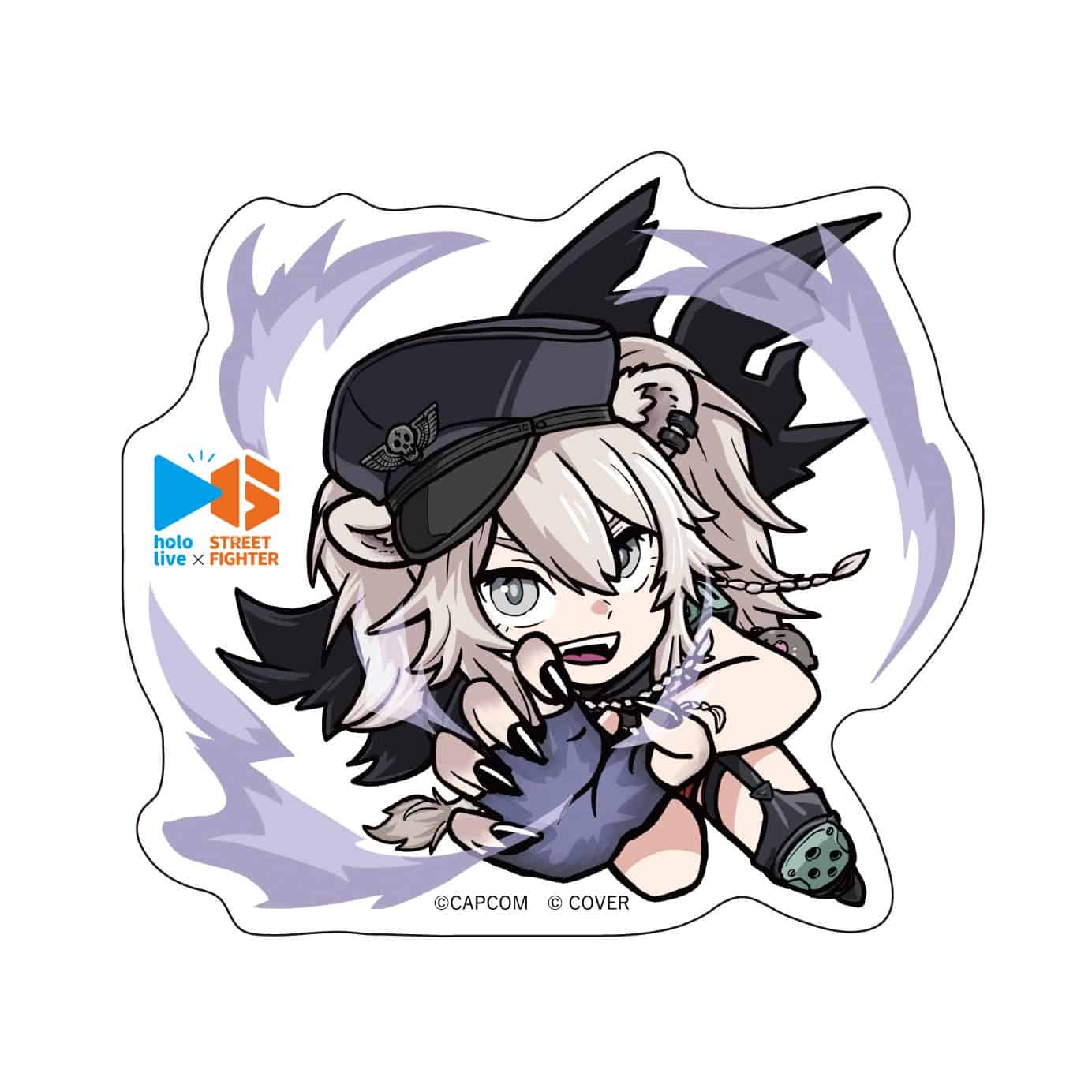 カプコンカフェ ストリートファイター6×ホロライブ第1弾 BIGステッカー(獅白ぼたん) 獅白ぼたん　2000016662993