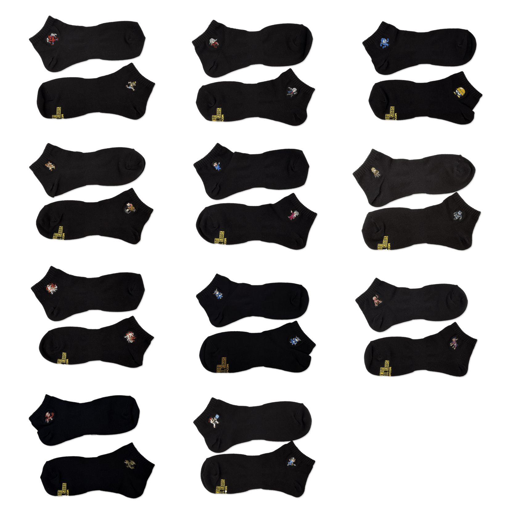 カプコンピクセルオールスターズ -ソックスコレクション-black