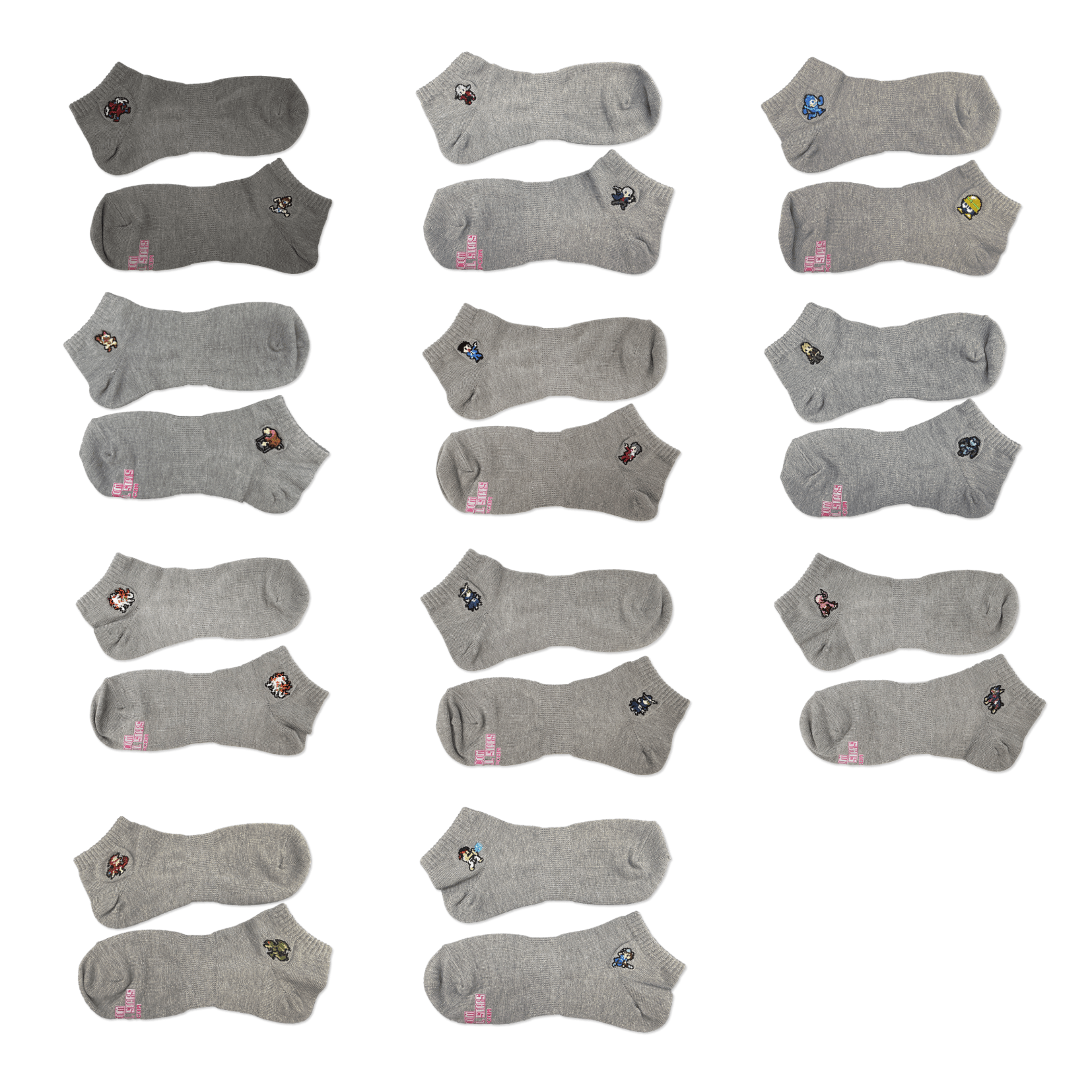 カプコンピクセルオールスターズ -ソックスコレクション-grey