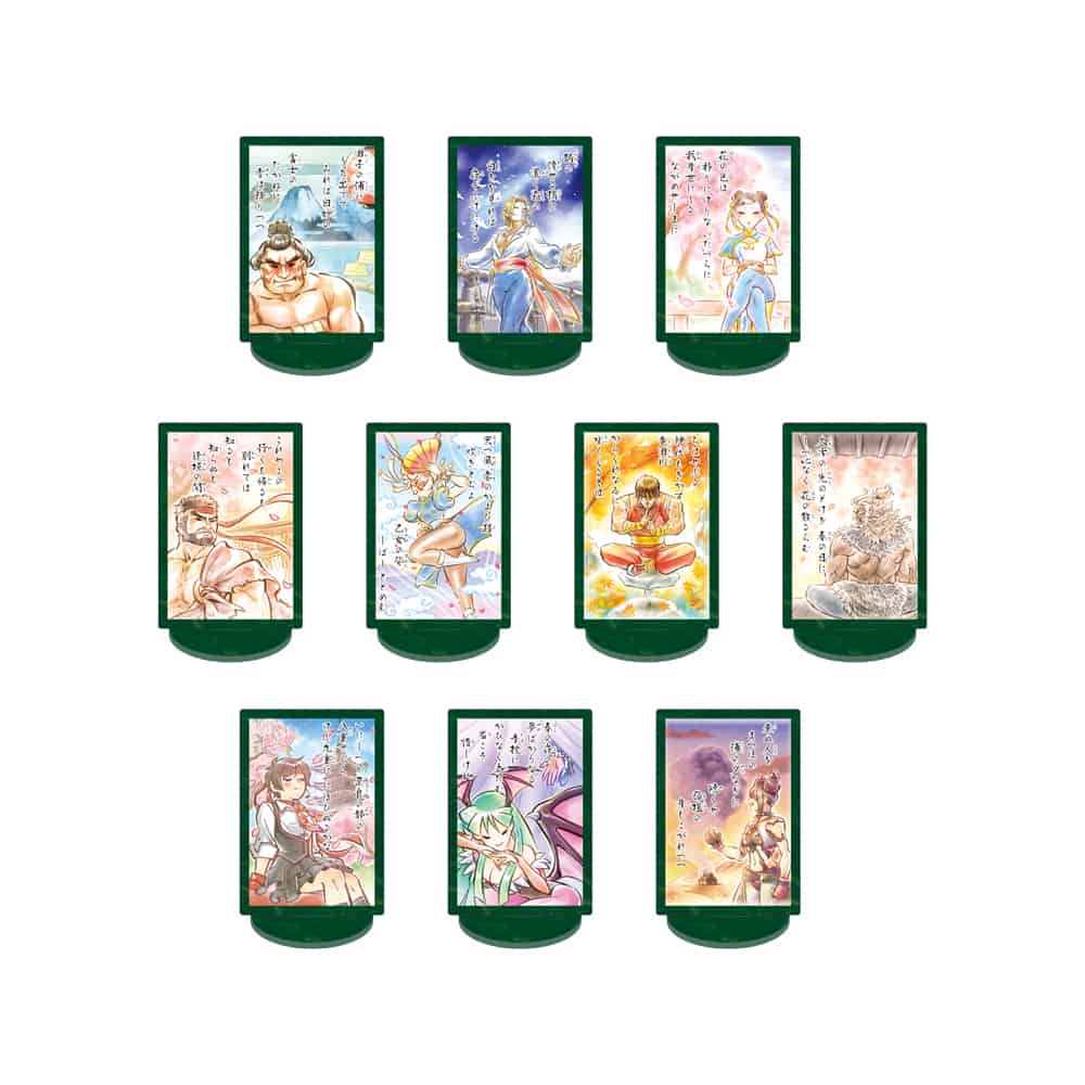 CAPCOM STORE 【CAPCOM CREATORS LABEL】 カプコンファイティング百人一首 絵札アクリルスタンド(トレーディング) カプコンファイティング百人一首 絵札アクリルスタンド 2000016771039