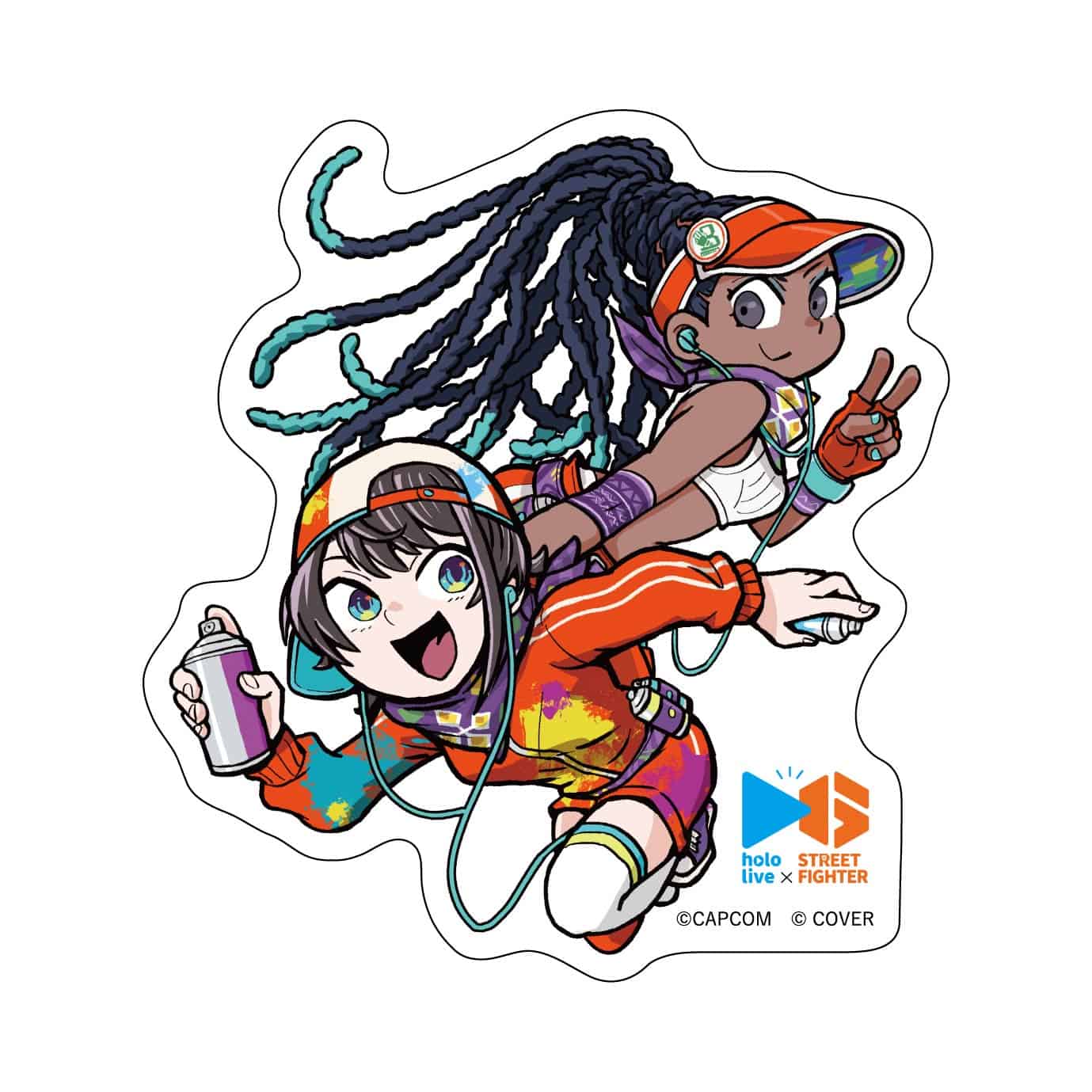 カプコンカフェ ストリートファイター6×ホロライブ第2弾 BIGステッカー(大空スバル×キンバリー) 大空スバル×キンバリー　2000016708912