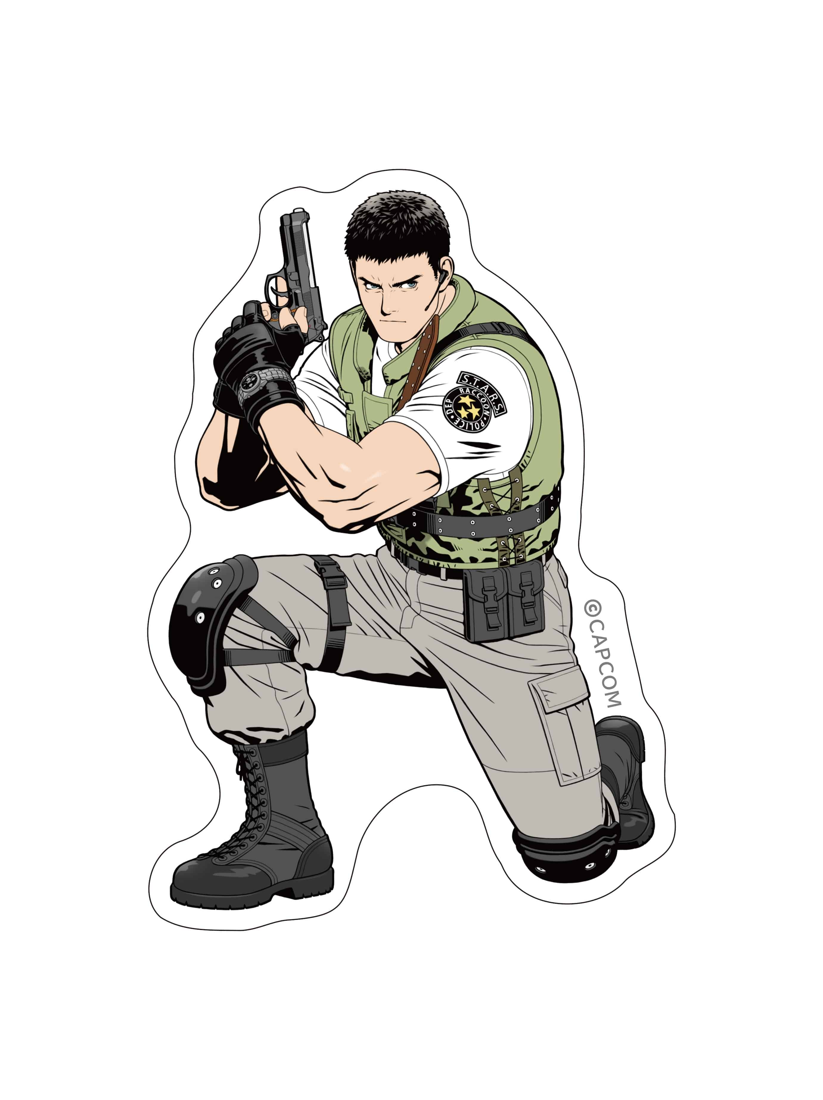 CAPCOM STORE メインビジュアル ダイカットステッカー(クリス・レッドフィールド) クリス・レッドフィールド　2000016763102