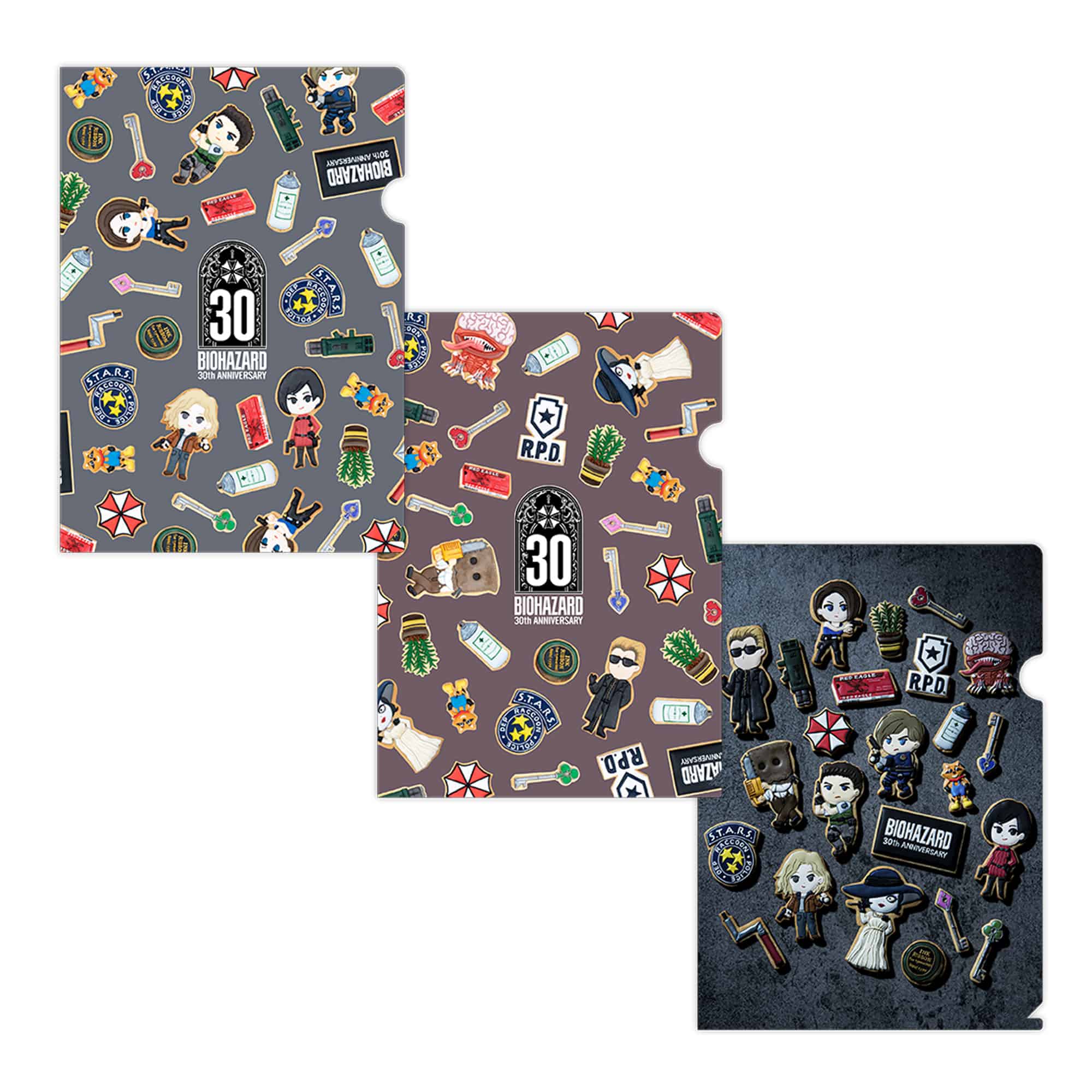 CAPCOM STORE バイオハザード30th Sweets Collection クリアファイル(全3種)
