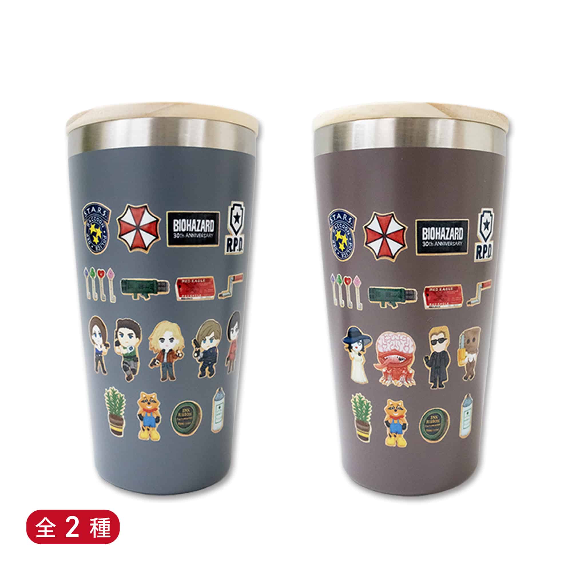 CAPCOM STORE バイオハザード30th Sweets Collection 蓋付きタンブラー(全2種)