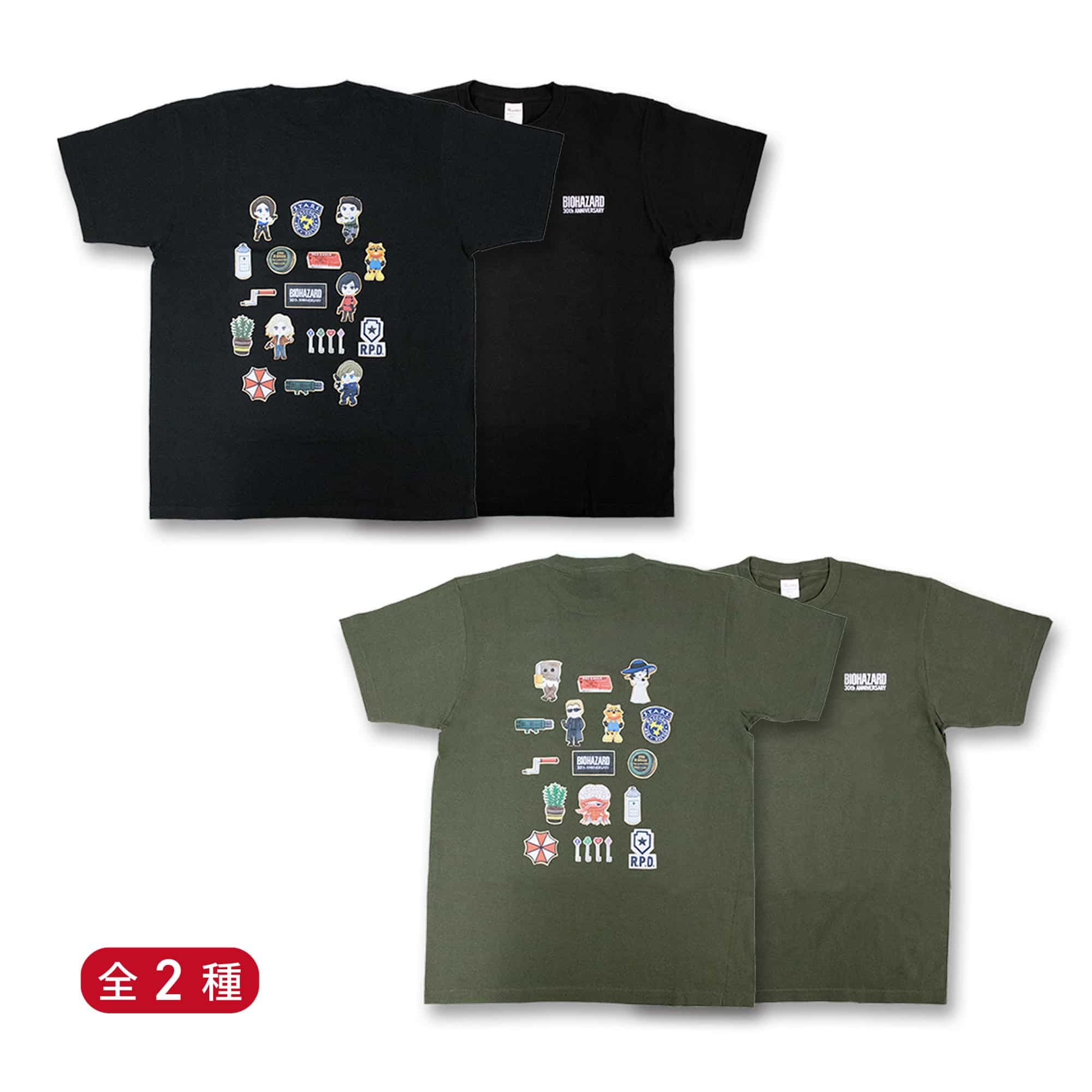 CAPCOM STORE バイオハザード30th Sweets Collection Tシャツ(全2種)