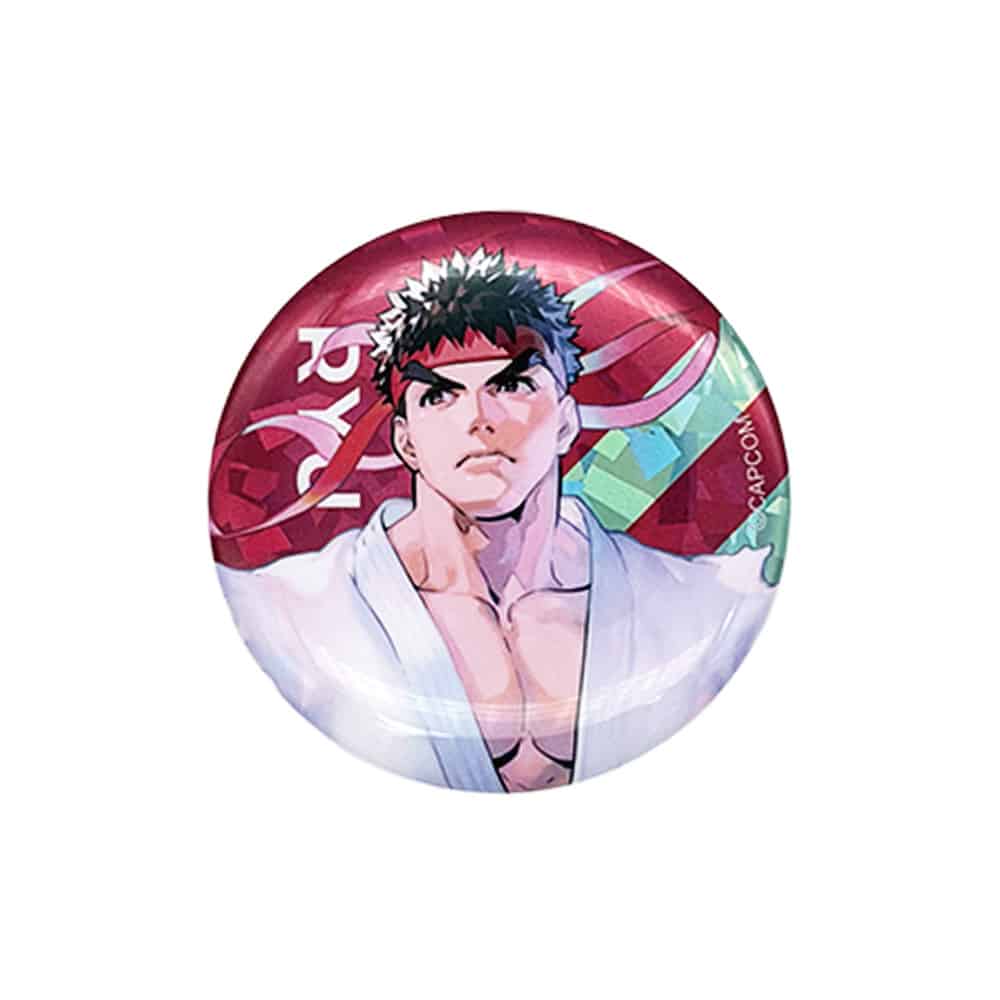 CAPCOM STORE ALL CAPCOM Artworks by 実田千聖 ホログラム缶バッジ(リュウ) リュウ　2000016795127