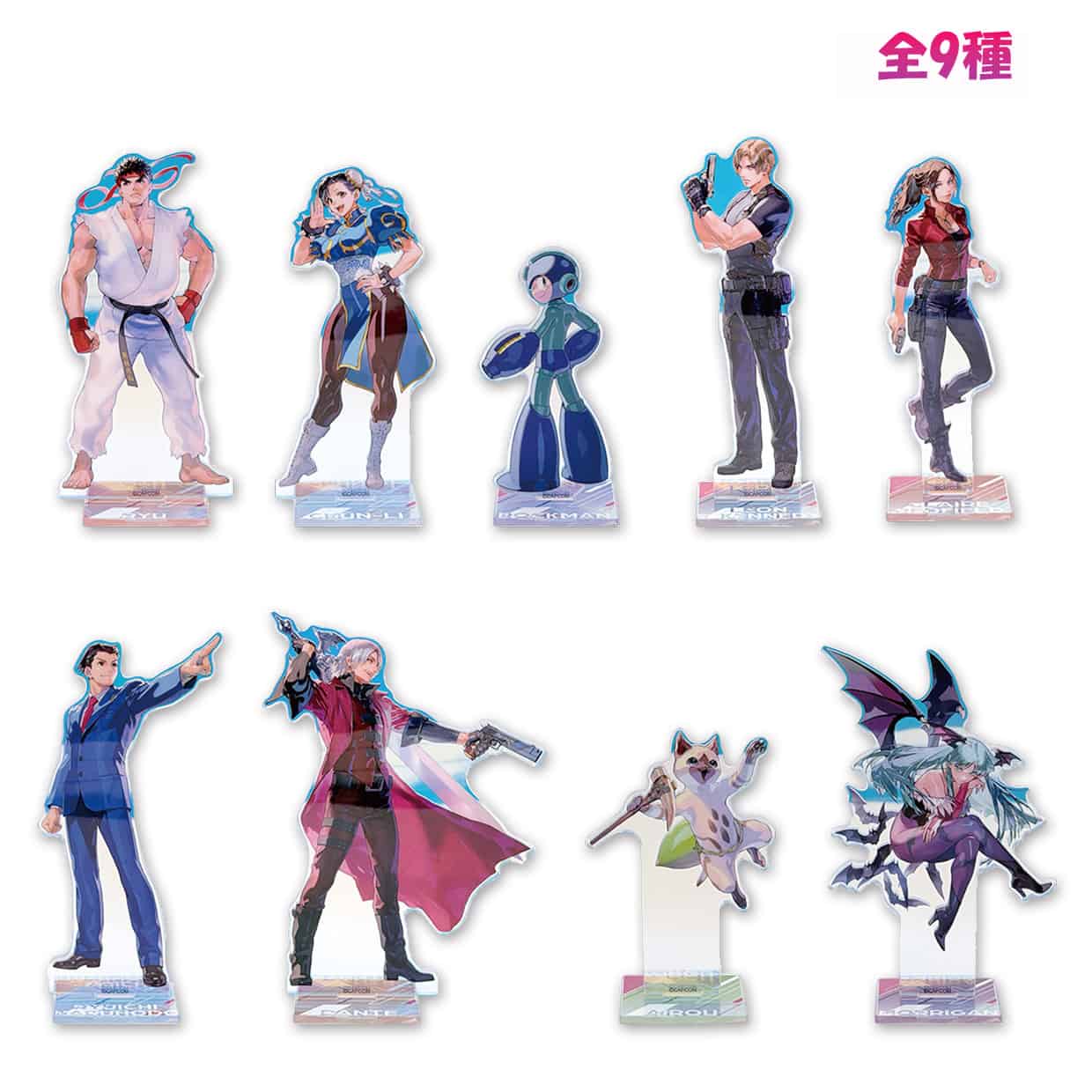 CAPCOM STORE ALL CAPCOM Artworks by 実田千聖 ホログラムアクリルスタンド (全9種)