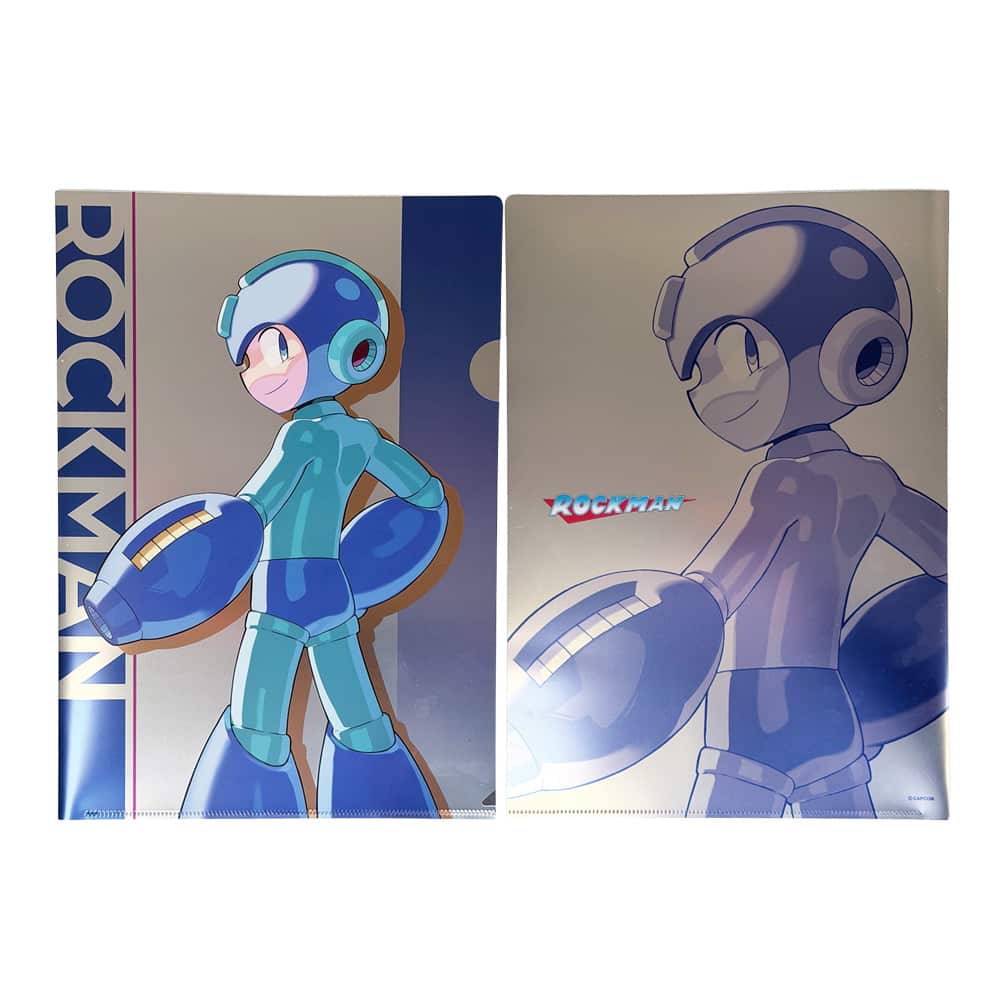 CAPCOM STORE ALL CAPCOM Artworks by 実田千聖 メタリッククリアファイル (ロックマン) ロックマン　2000016795325