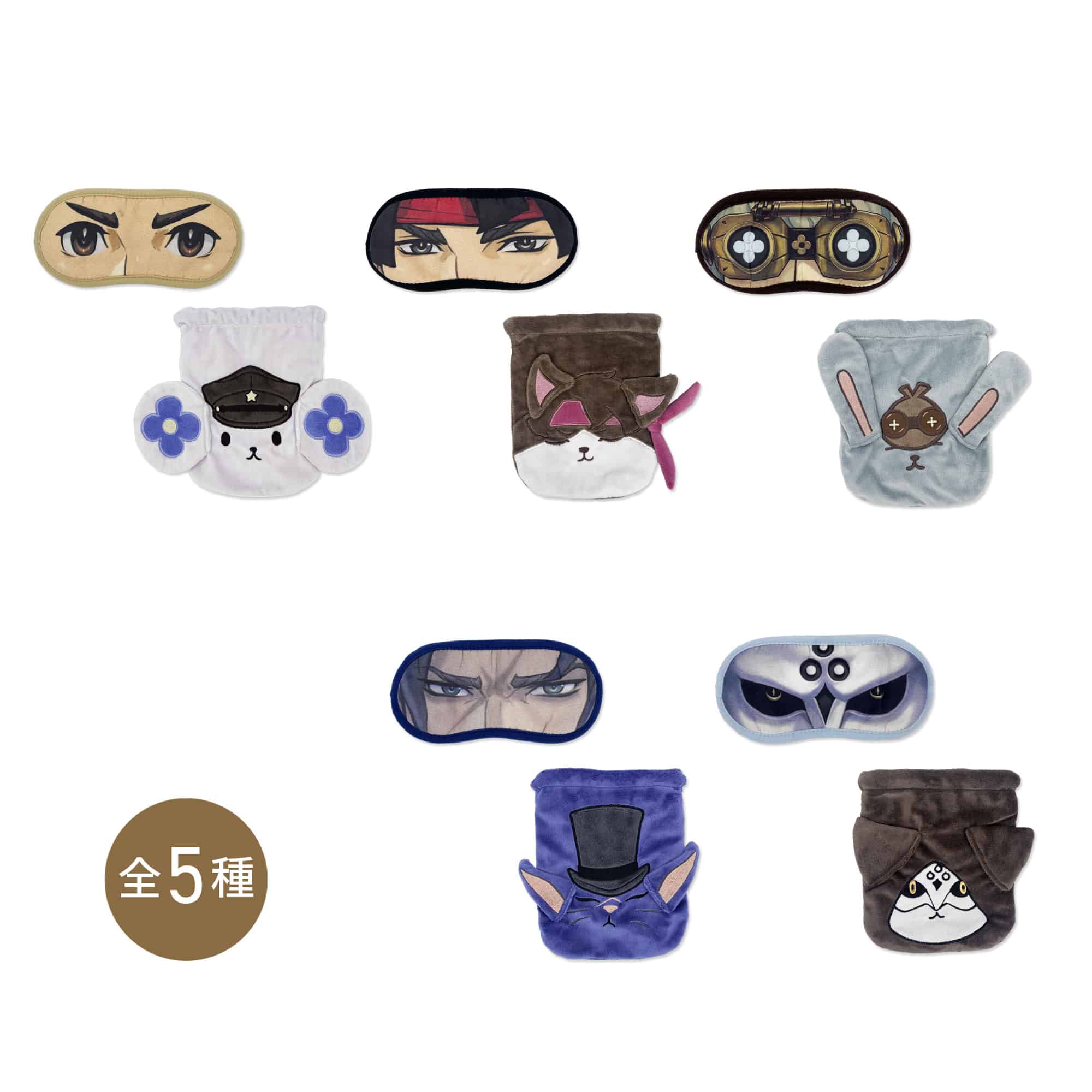 CAPCOM STORE　大逆転裁判 Journey Collection おやすみセット(全5種)