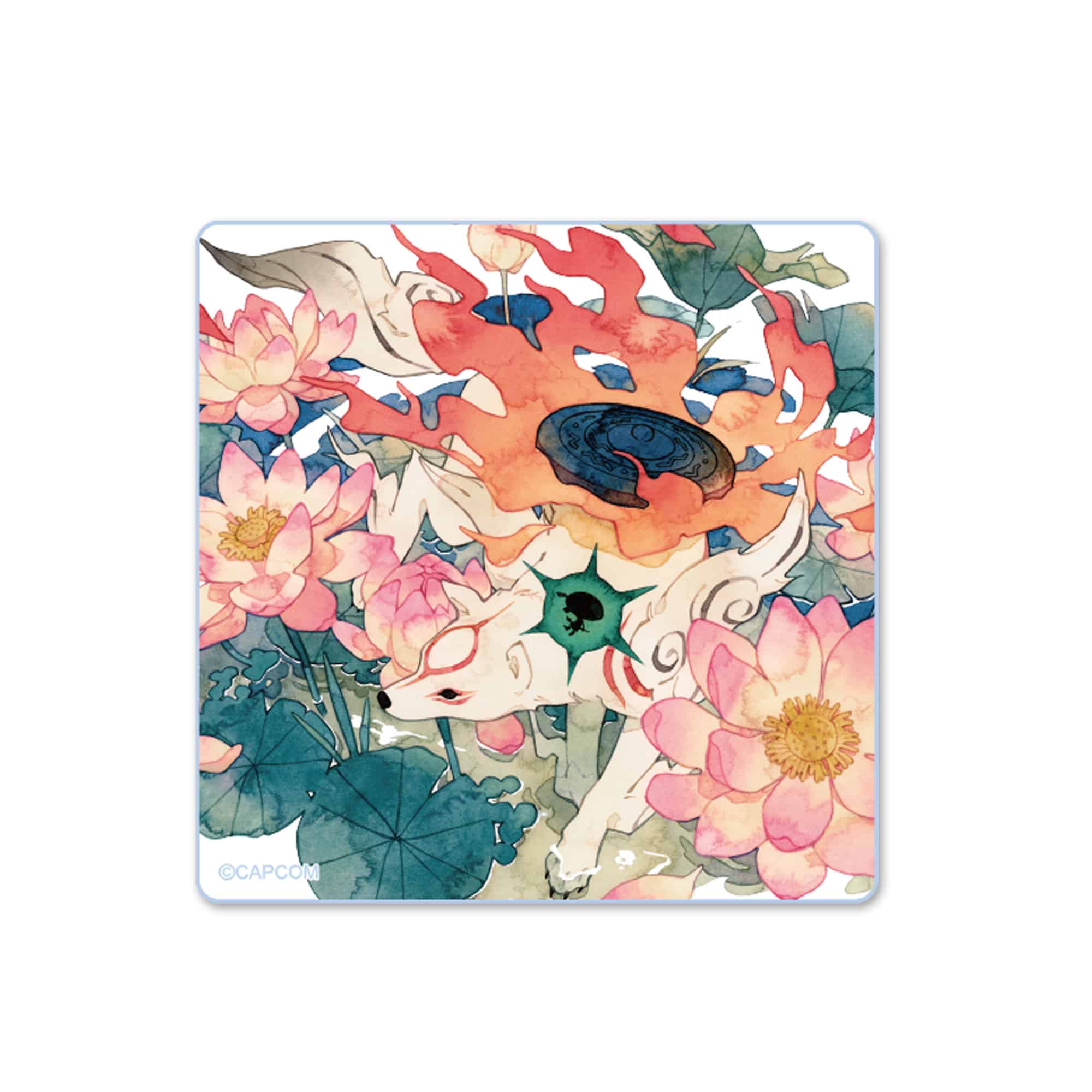 大神20th×おはるちゃん ～花咲く筆しらべ～ アクリルマグネット(アマテラス 蓮) アマテラス 蓮　2000016827279