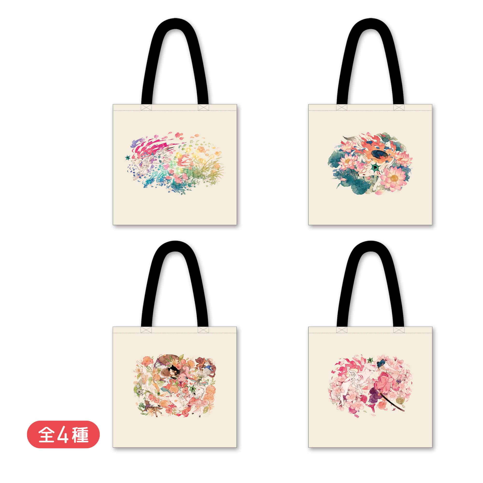 大神20th×おはるちゃん ～花咲く筆しらべ～ トートバッグ