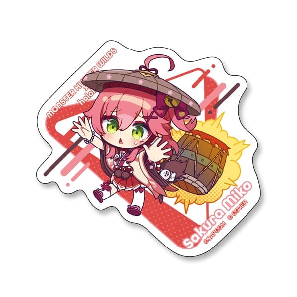 カプコンカフェ モンスターハンターワイルズ×ホロライブ第2弾 BIGステッカー(さくらみこ) 2000016819861