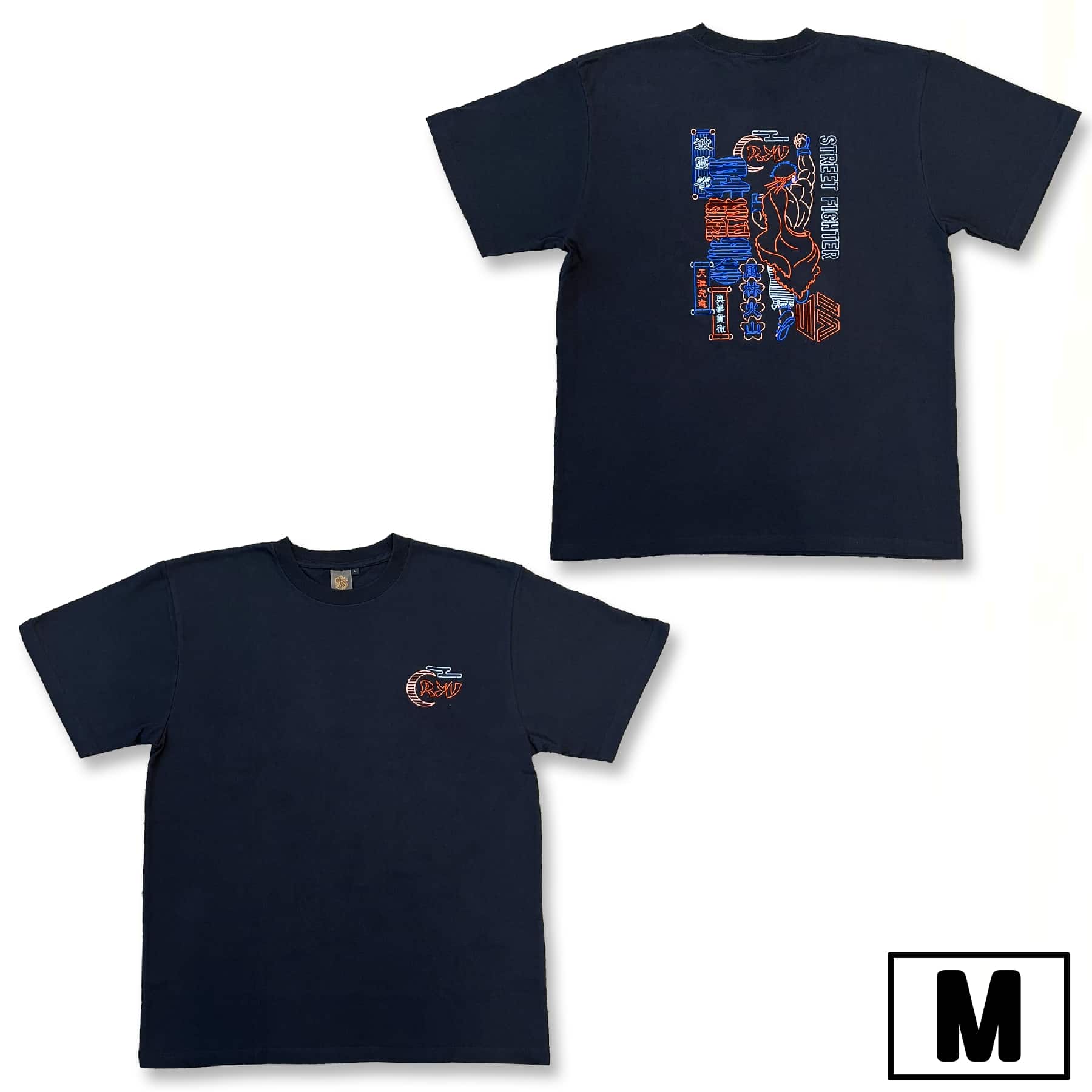 STREET FIGHTER 6 Neon Design 刺繍Tシャツ(リュウ) M2000016619973