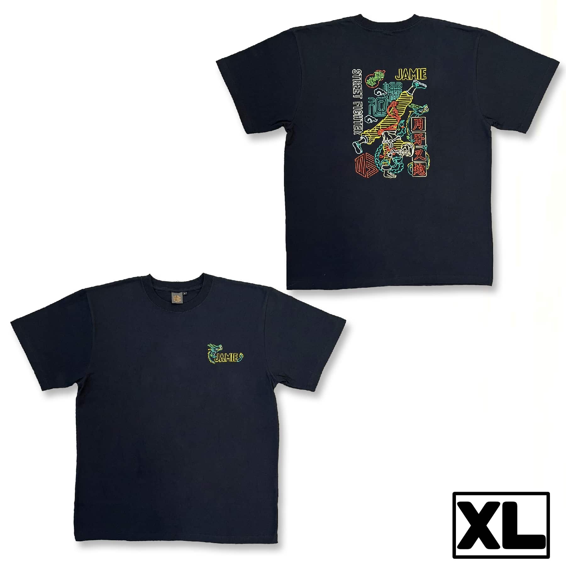 STREET FIGHTER 6 Neon Design 刺繍Tシャツ(ジェイミー) XL2000016620054