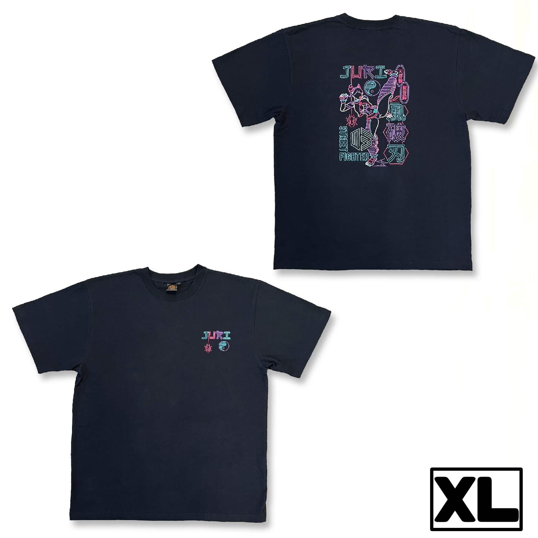 STREET FIGHTER 6 Neon Design 刺繍Tシャツ(ジュリ) XL2000016620115