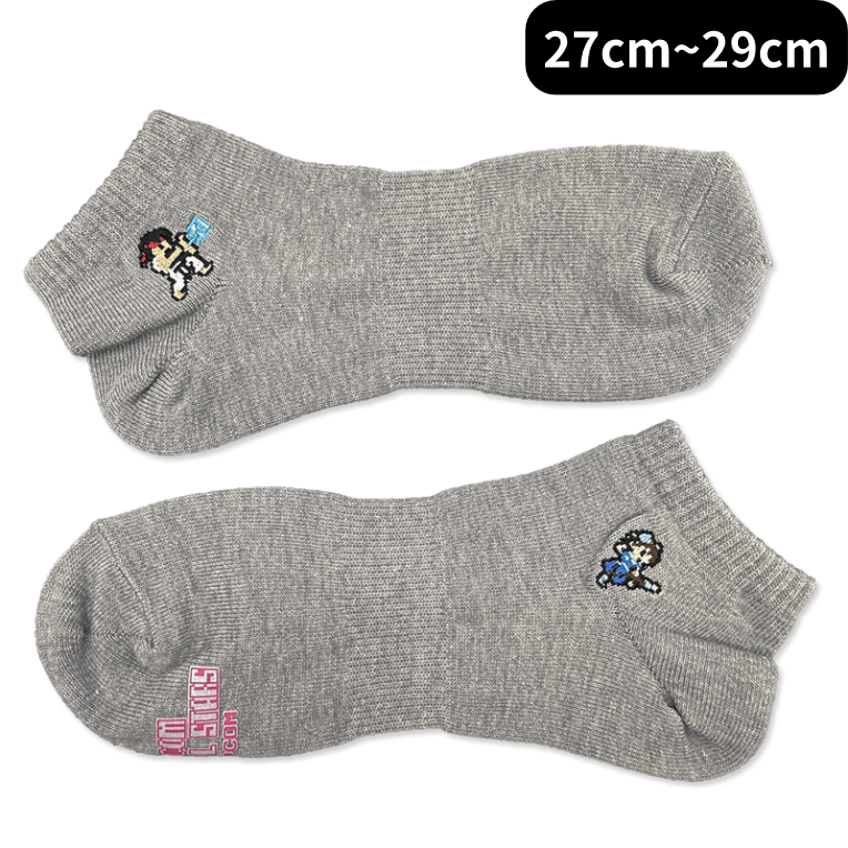 -ｿｯｸｽｺﾚｸｼｮﾝ- ﾘｭｳ&春麗(27cm~29cm ) grey2000016501094