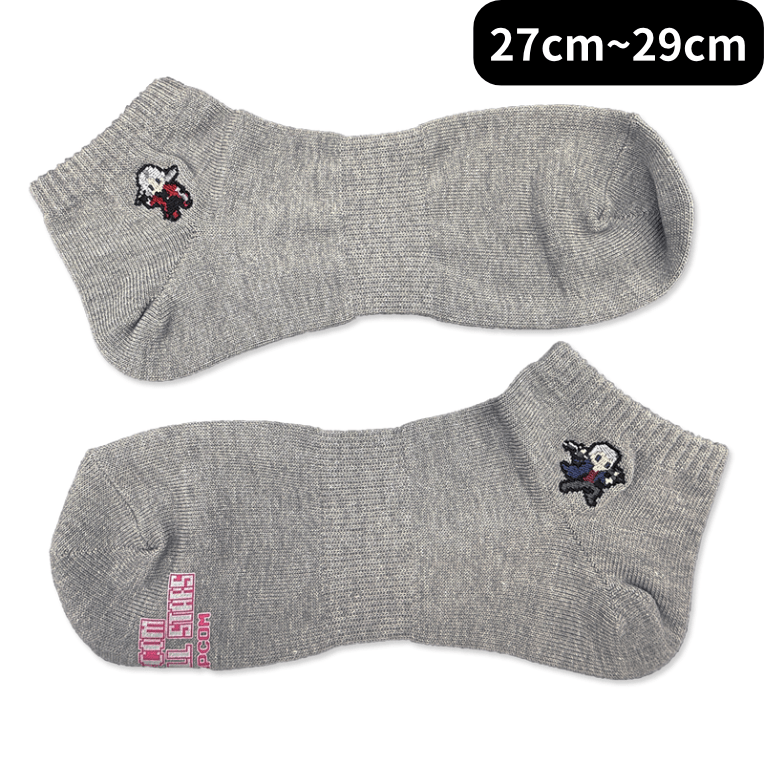 -ｿｯｸｽｺﾚｸｼｮﾝ- ﾀﾞﾝﾃ&ﾈﾛ(27cm~29cm ) grey2000016501155