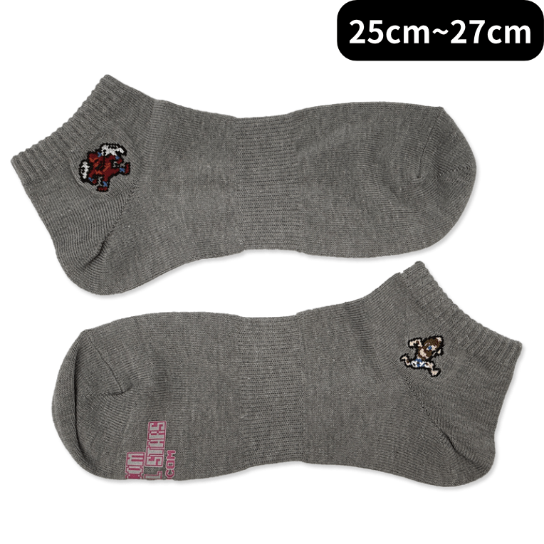 -ｿｯｸｽｺﾚｸｼｮﾝ- ﾚｯﾄﾞｱﾘｰﾏｰ&ｱｰｻｰ(25cm~27cm ) grey2000016501209