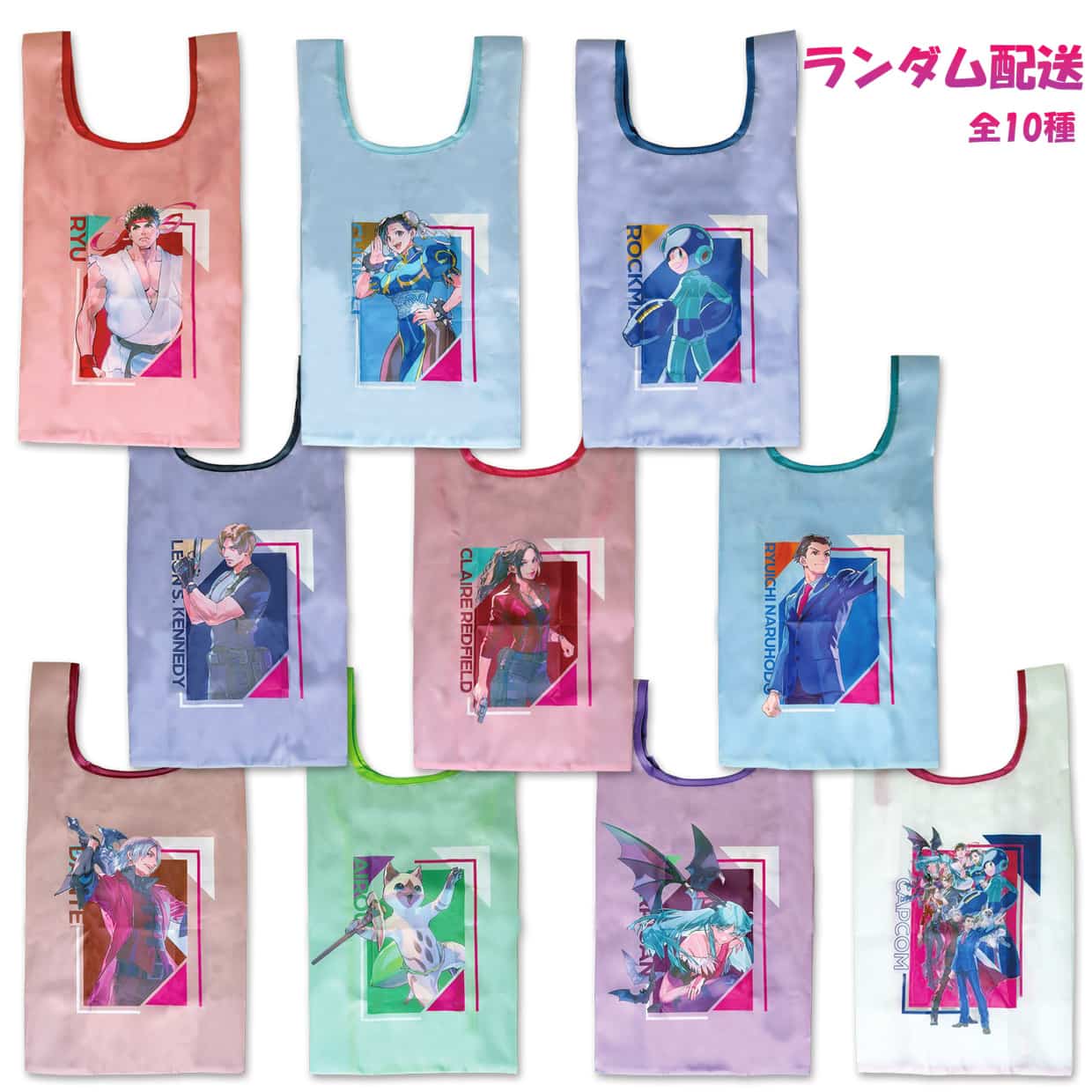 CAPCOM STORE ALL CAPCOM Artworks by 実田千聖 エコバッグ（トレーディング）