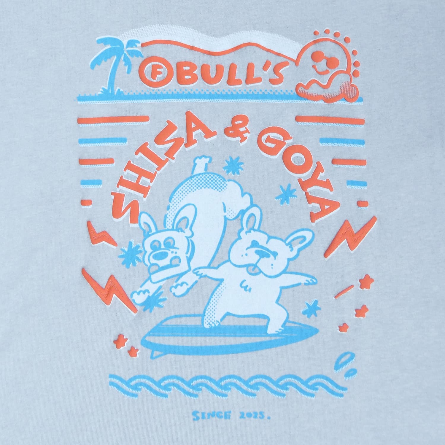 【F BULL’S】 シーゴーサーフィンキッズTシャツ - SMOKE BLUE［10月上旬から順次発送］ SMOKE BLUE 120