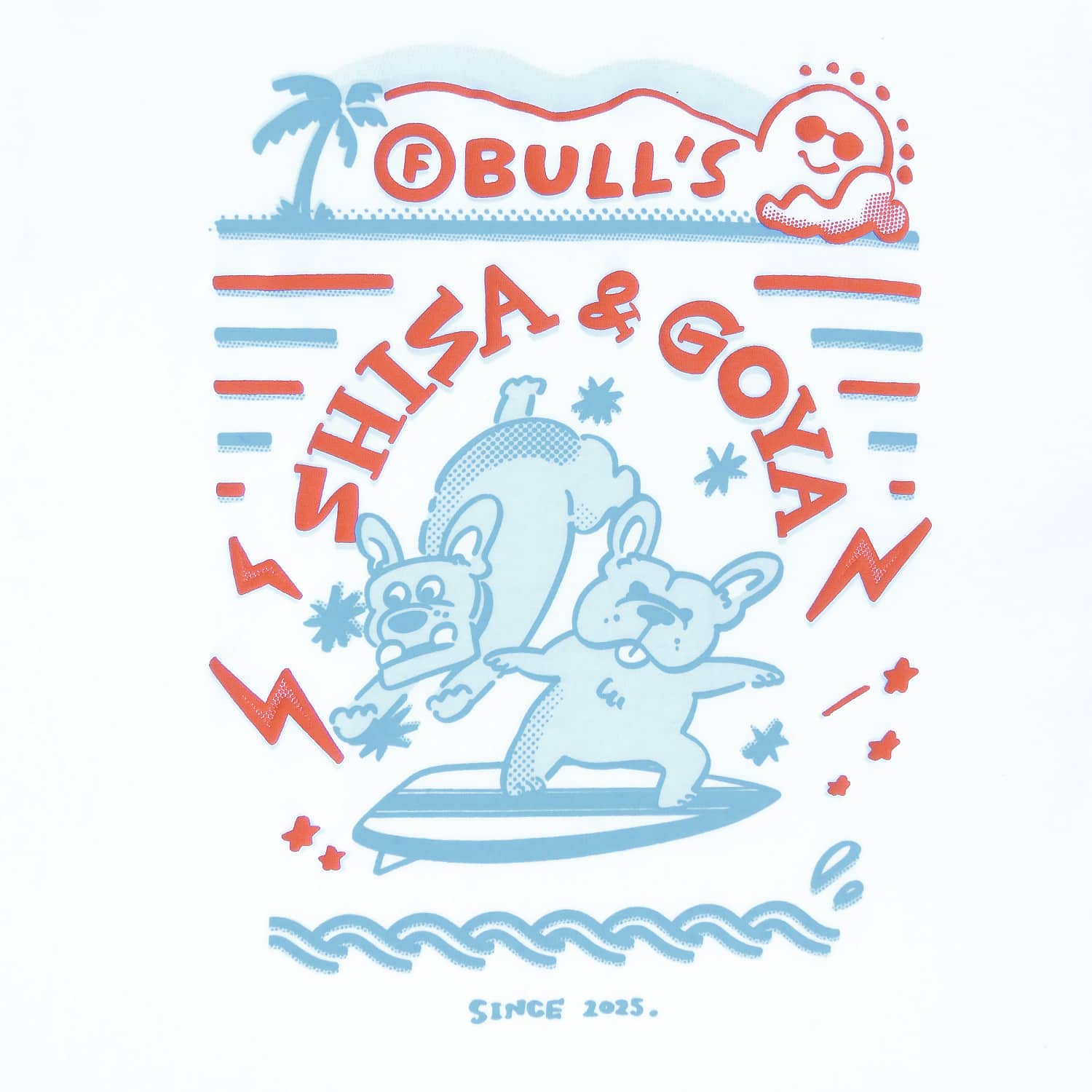 【F BULL’S】 シーゴーサーフィンキッズTシャツ - WHITE［10月上旬から順次発送］ WHITE 120