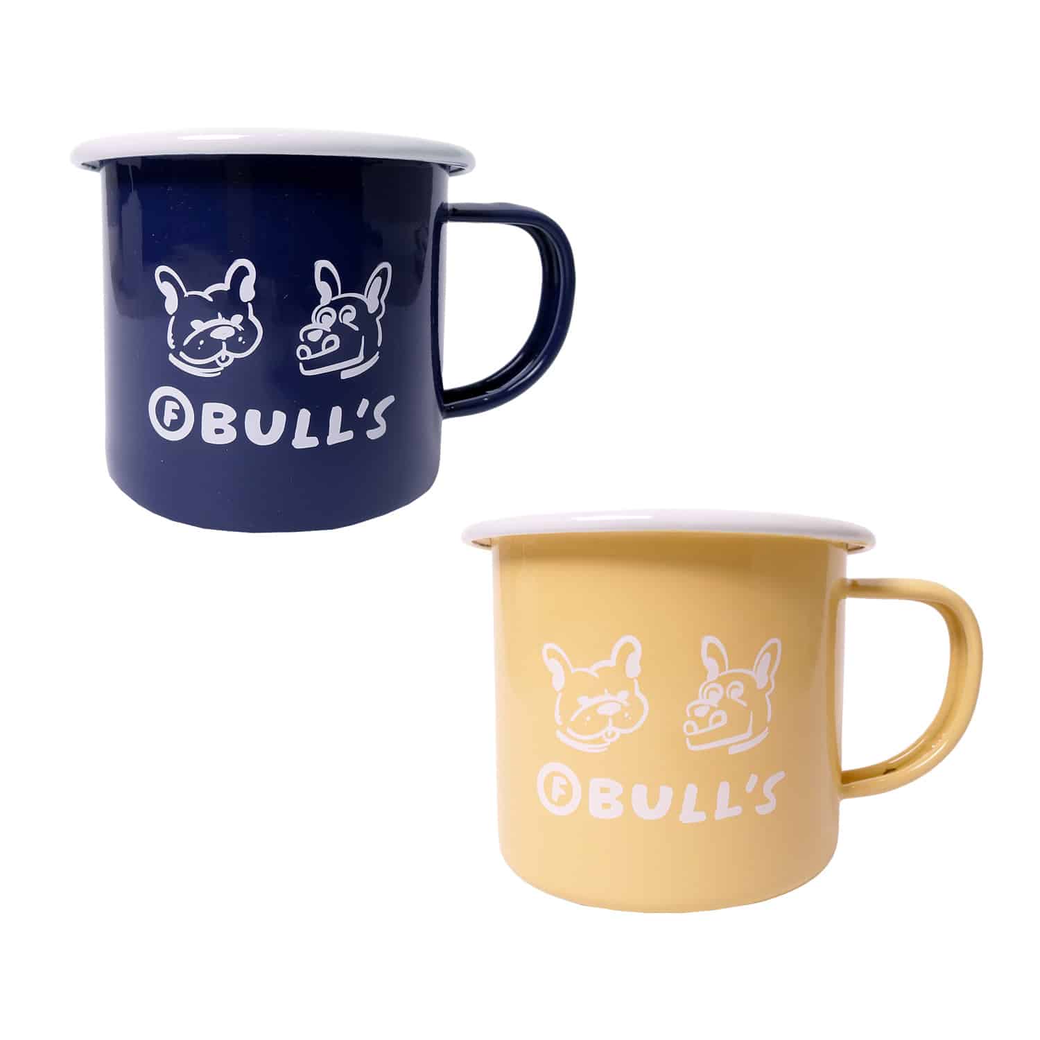 【F BULL’S】シーサーとゴーヤーのホーローマグ - CREAM［10月上旬から順次発送］ CREAM