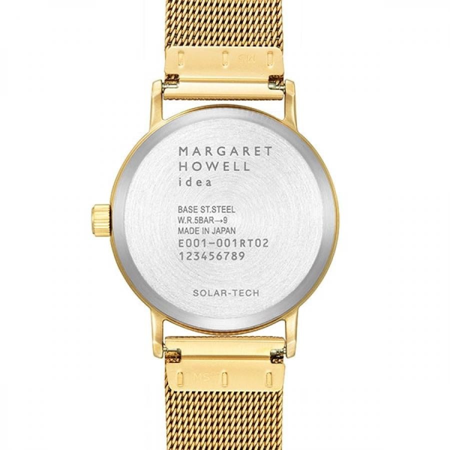 MARGARET HOWELL idea ソーラー腕時計 ゴールド腕時計