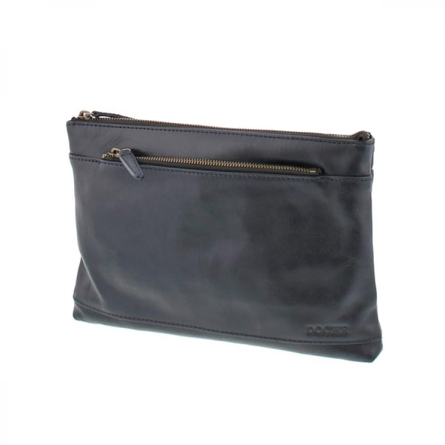 【DOCHE】バングラキップレザー 2WAYショルダーバッグ クラッチバッグ ネイビー B5サイズ CLB-6741 NV