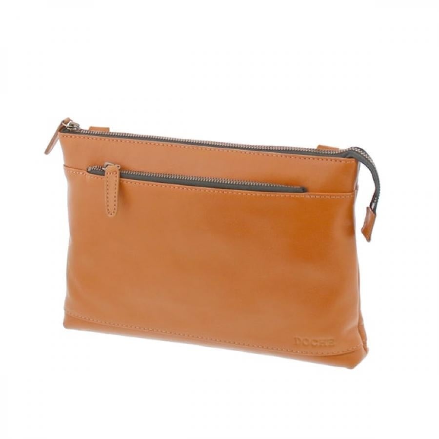 【DOCHE】バングラキップレザー 2WAYショルダーバッグ クラッチバッグ キャメル B5サイズ CLB-6741 CA