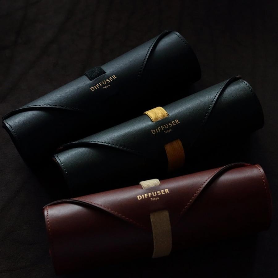 DIFFUSER   オイルレザーロールケース　Dark Green & Brown E/ Dark Green & Brown