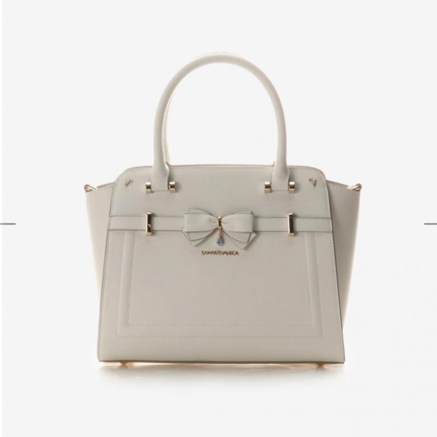 アクセントリボントートバック グレー 0