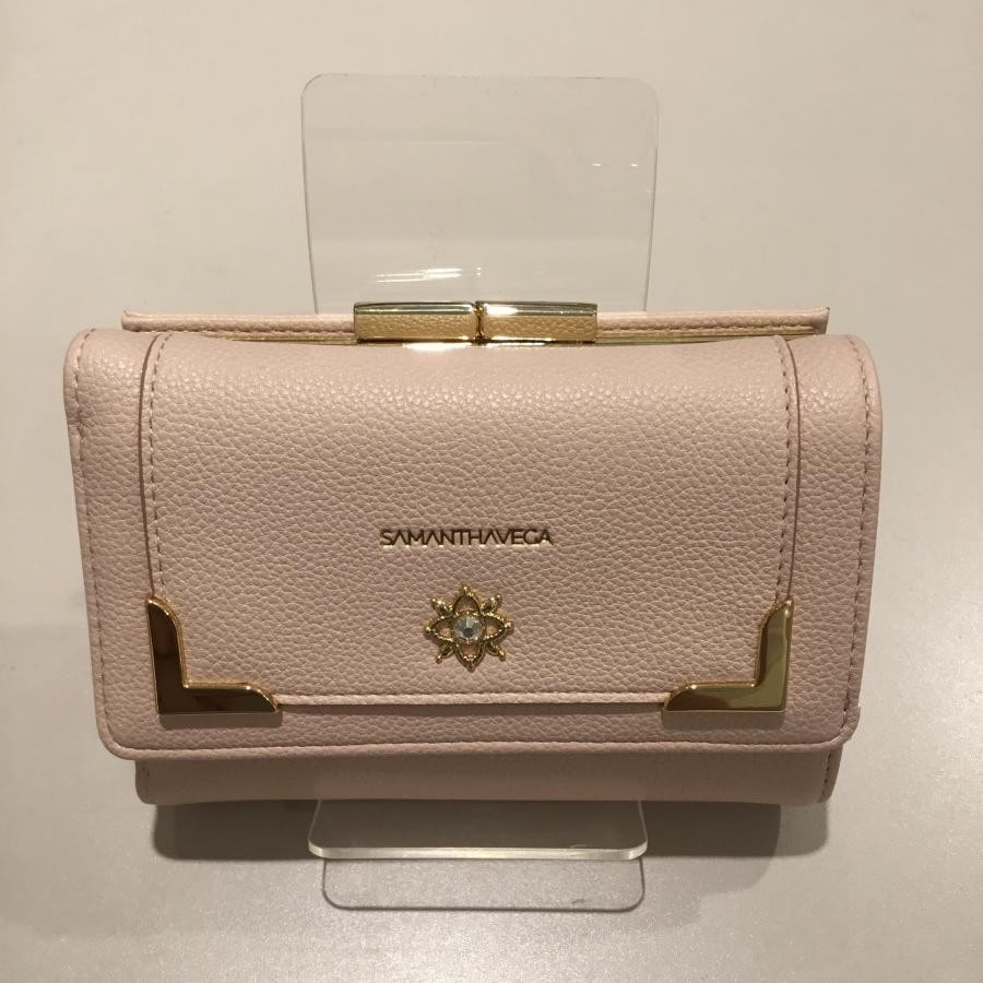 シンプルビジュー折財布 ブラック 0