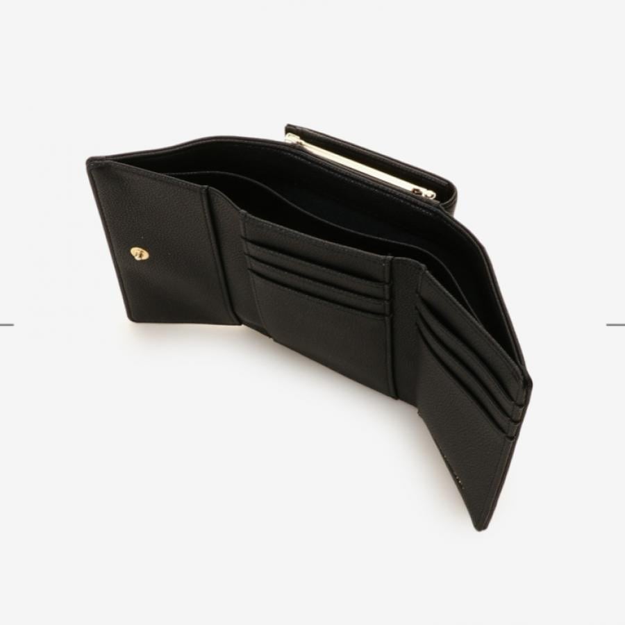 シンプルビジュー折財布 オフホワイト 0