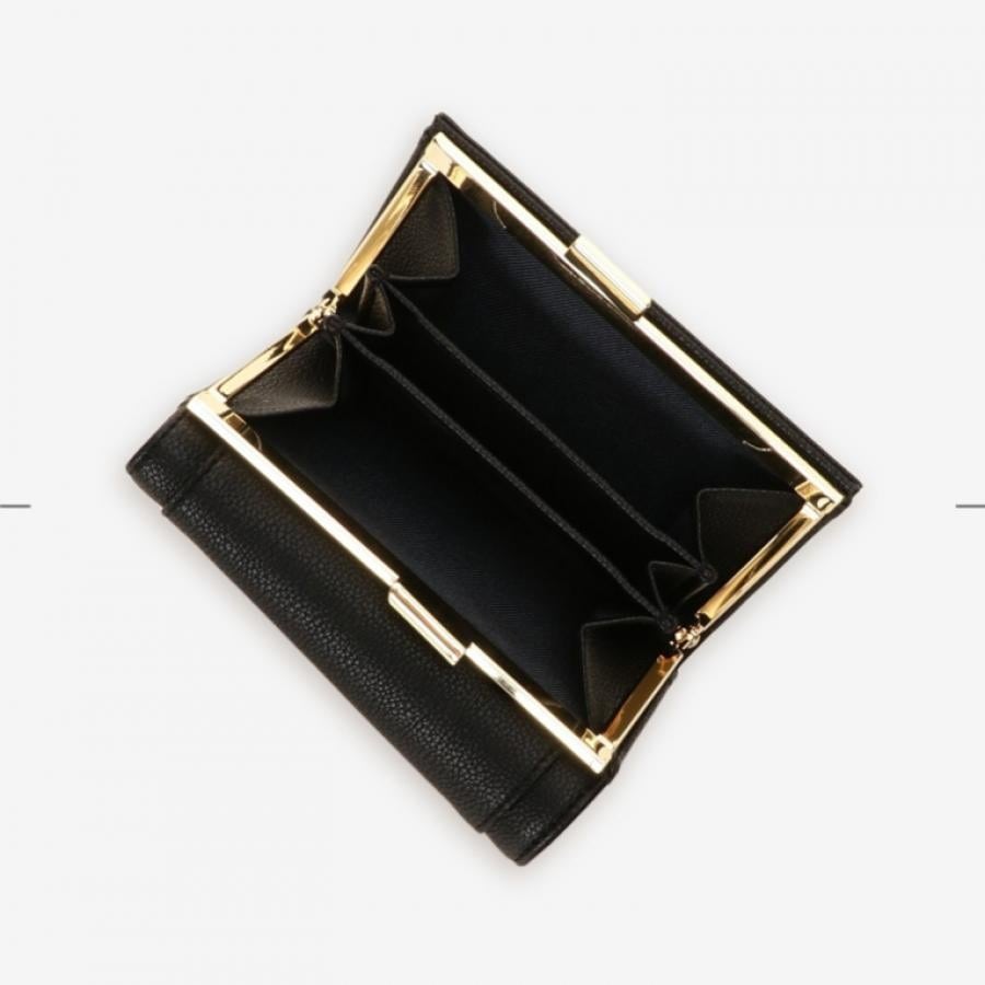 シンプルビジュー折財布 ピンクベージュ 0