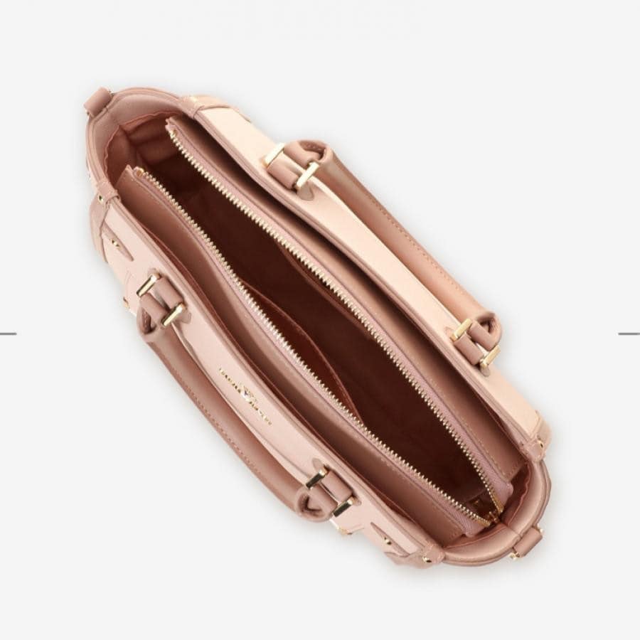 シンプルビジューハンドバッグ オフホワイト 0