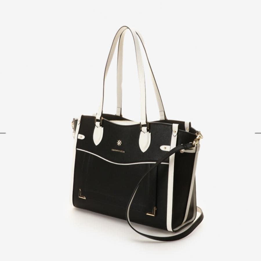 シンプルビジュートートバッグ オフホワイト 0