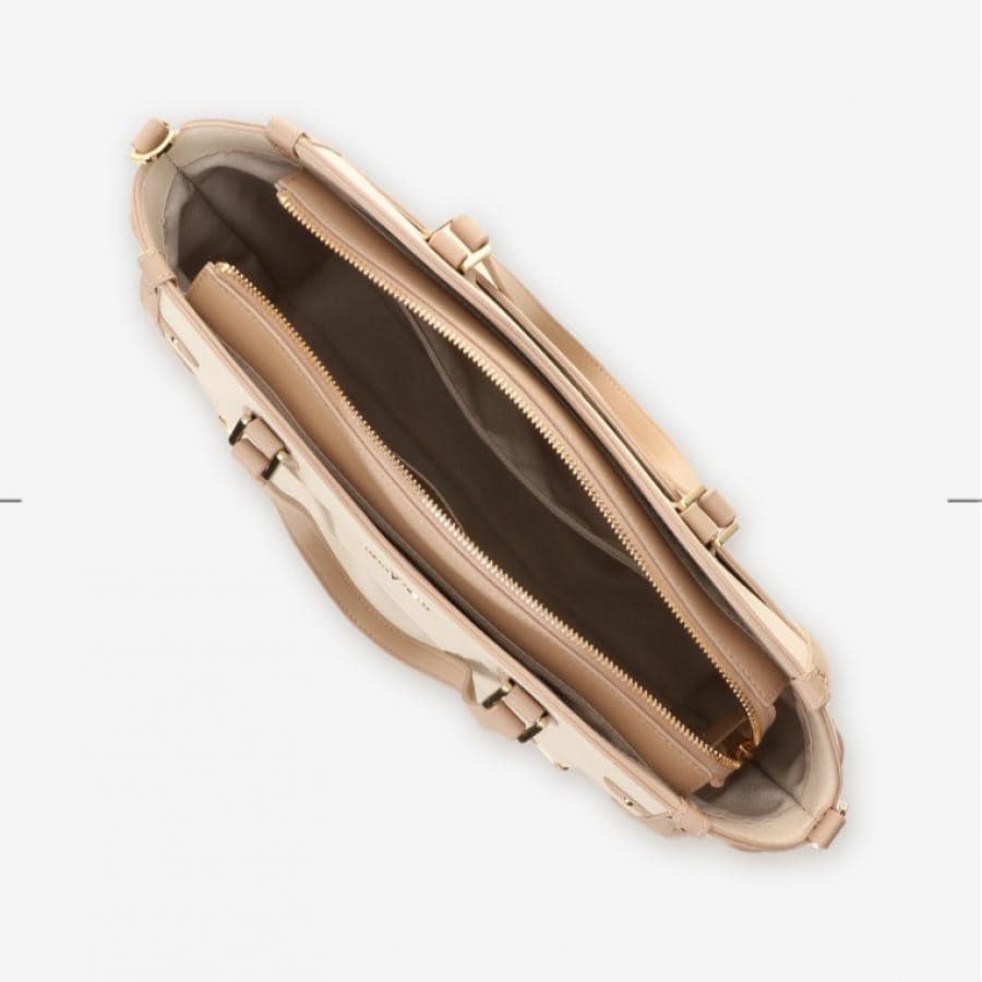 シンプルビジュートートバッグ オフホワイト 0