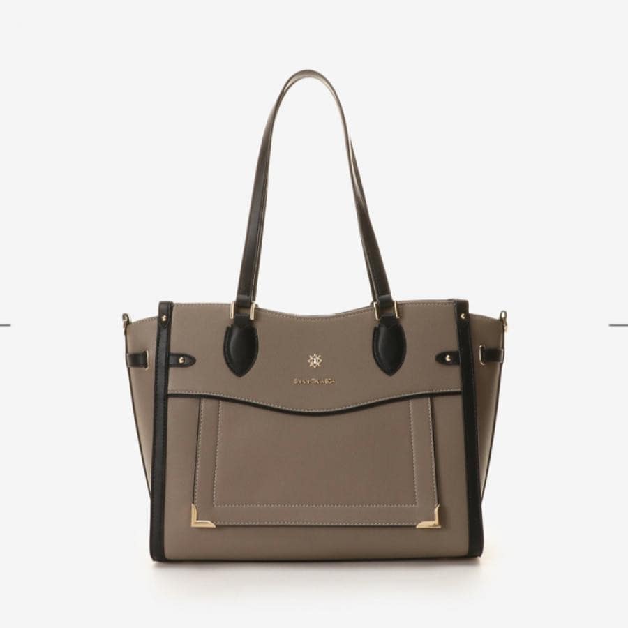 シンプルビジュートートバッグ ピンクベージュ 0