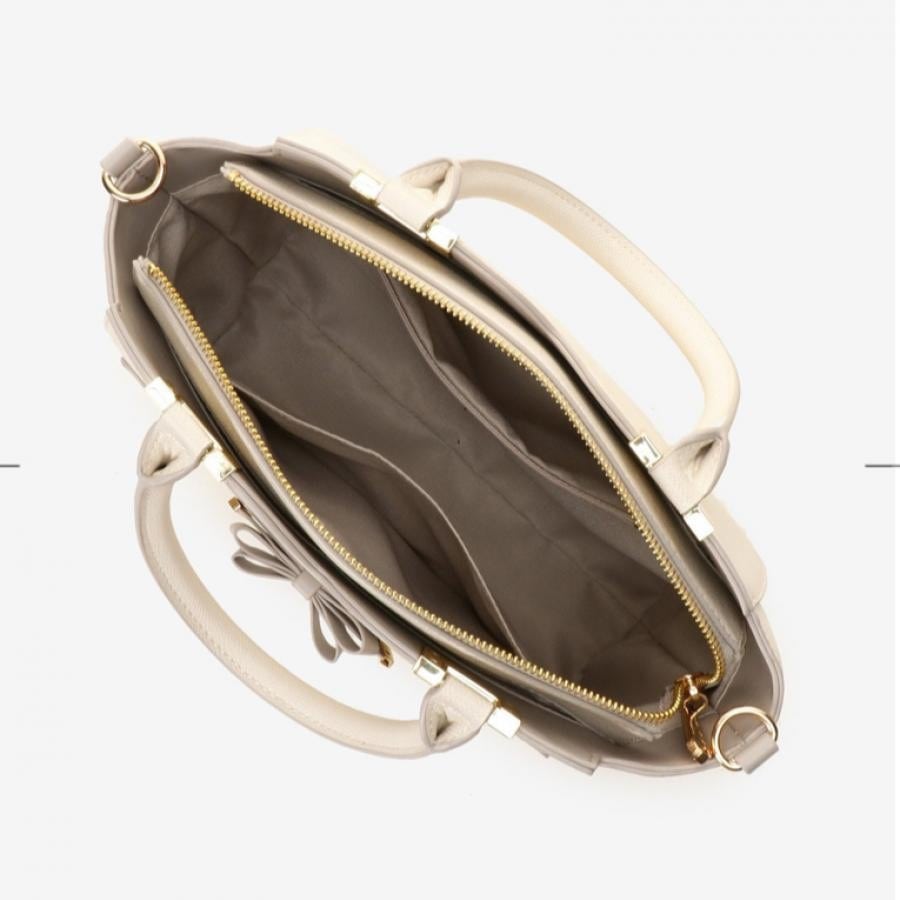 ソリッドリボントートバッグ ブラック 0