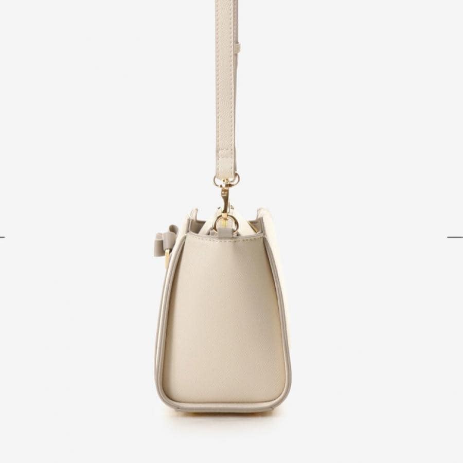 ソリッドリボンショルダーバッグ ブラック 0