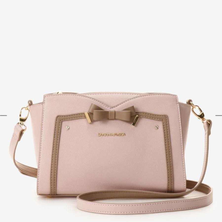 ソリッドリボンショルダーバッグ ブラック 0