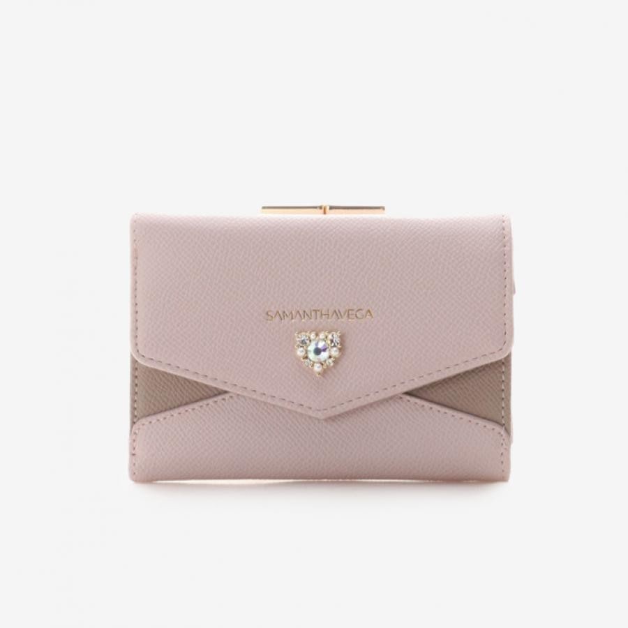 ❗️美品❗️　DOLCE\u0026GABBANA  財布　カードケース　ピンク　ハート　金具