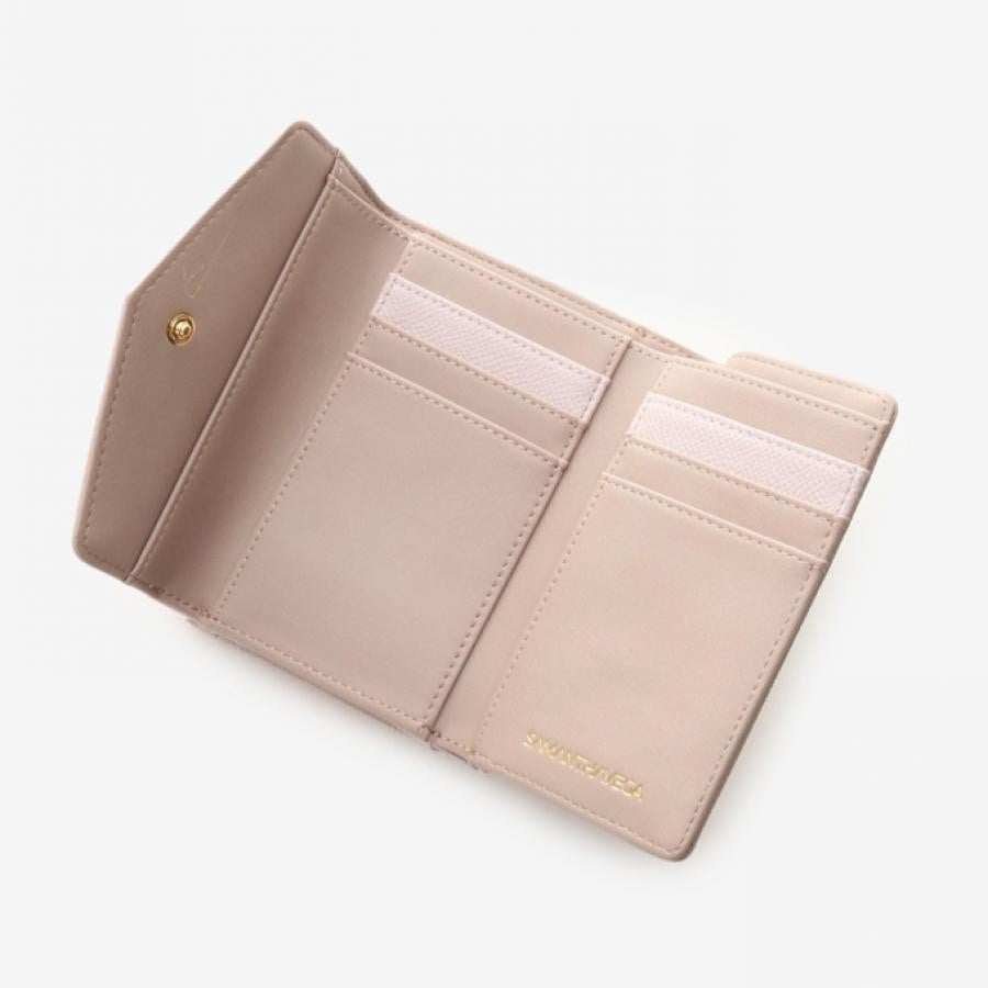 再入荷！！ハートビジュー付き折財布 【ピンク】(0 ピンク