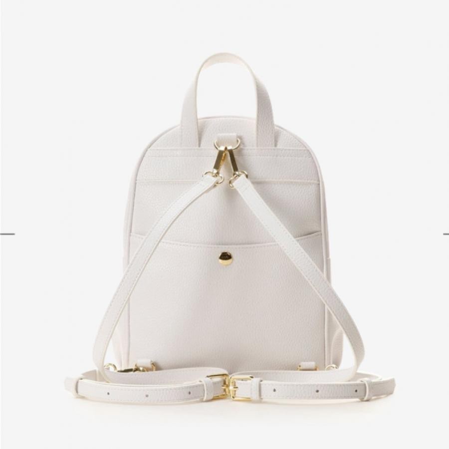 ビジューリボンリュック(小) ホワイト 0