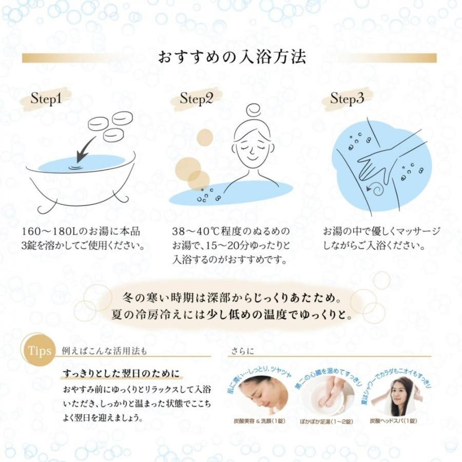 【医薬部外品】薬用Recovery Tab (リカバリータブ) 重炭酸イオン入浴剤 (45錠) 16.5g×45錠