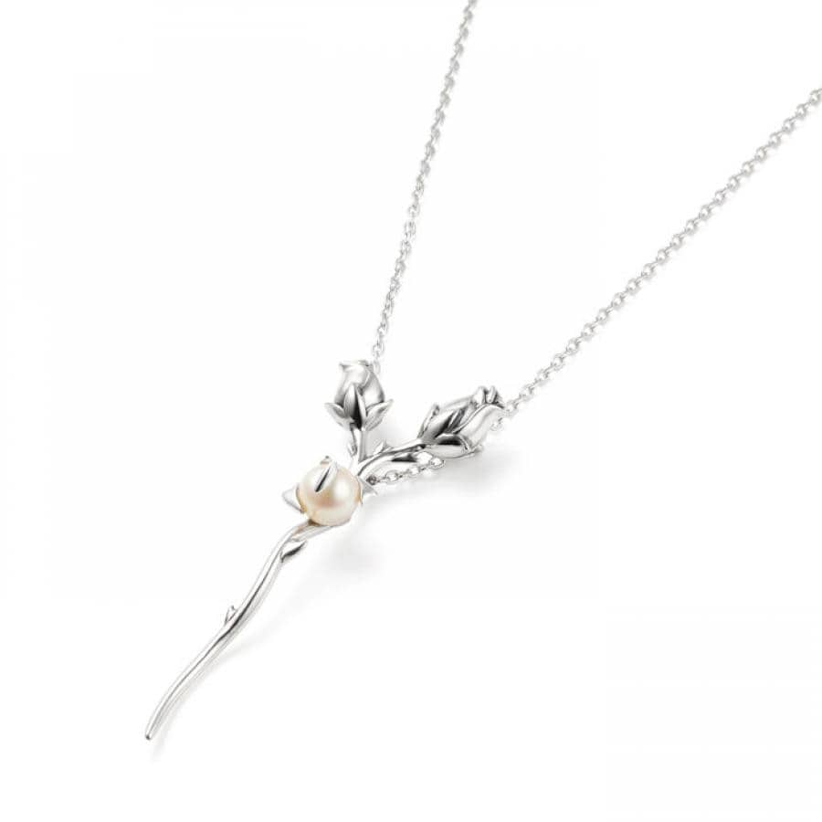 HOLY ROSES ネックレス GOLDFINISH/WHITE PEARL 50cm