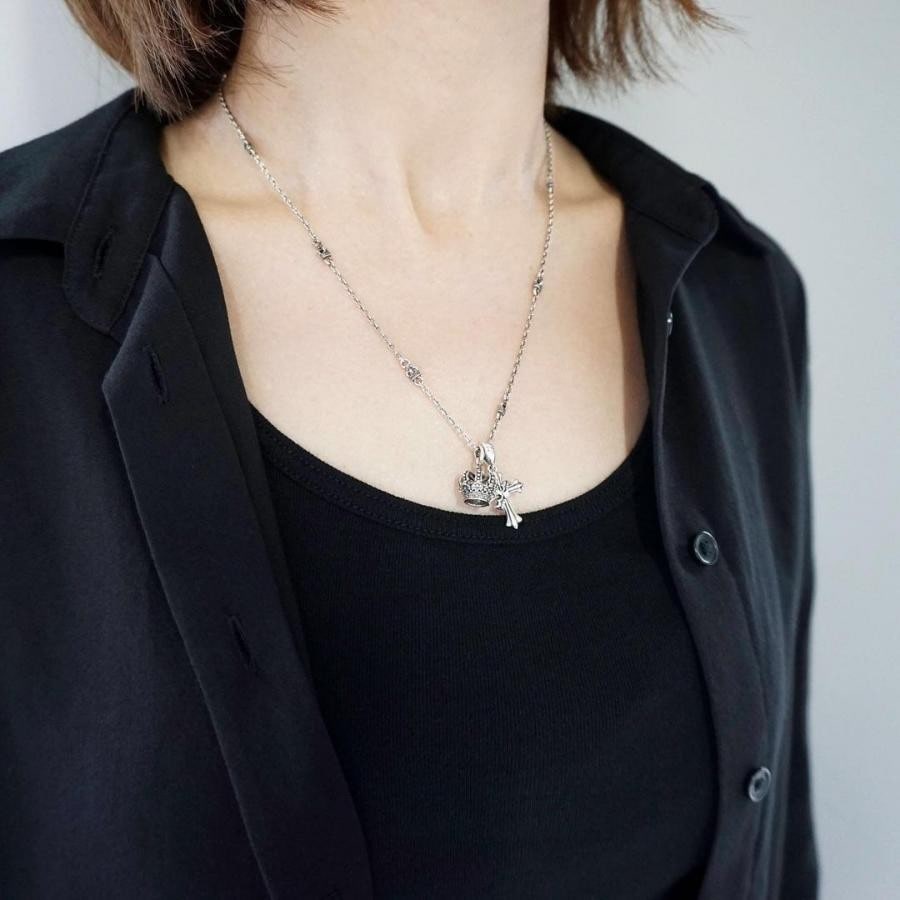 VERONA ネックレス BLACKENED/ONYX 45cm