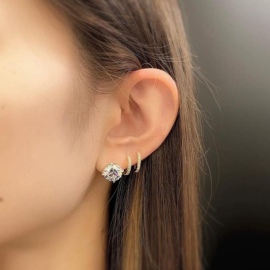 MERMAID KISS/STONE ピアス GOLDFINISH